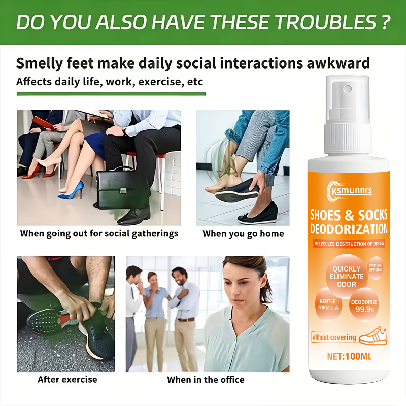 Foot Odor Spray, Deodorizing C - Sneaker Care Spray recension och pris